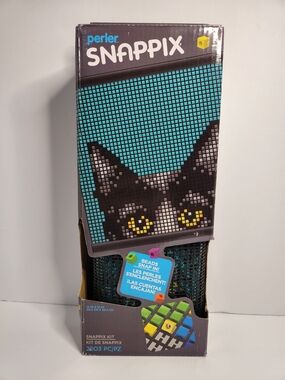 Perler Snappix Cat Mosaic Kit - Black & Turquoise